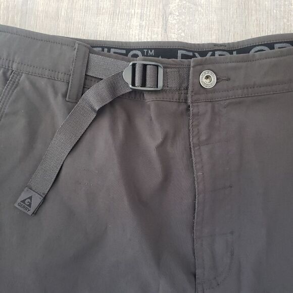 Gerry Men's Outdoor Hiking Quick-Dry Cargo Dark Grey Shorts Size 40 9" Inseam - Picture 2 of 12